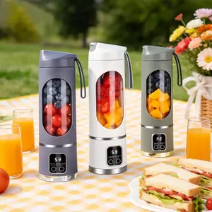 Best Mini Juicer Blender | 2-in-1 Ice Crusher & Juice Maker | USB Rechargeable Portable Blender for Fresh Juice, Baby Food & Liquid Diet Drinks | Easy to Clean Travel Blender for Home, Office & Dorm | Gift Idea