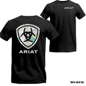Ariat Serape Island Shield T-shirt, Ariat Est 1993 Graphic Shirt, Western-inspired Stylish Shirts, Menswear Top Tshirt C Cotton Menswear