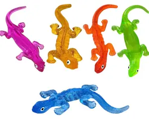 5Pack Super Stretch Sticky Lizard Mochi Squishy Toys,Soft Stress Relief Fidget Toys, Goodie Bag Stuffers,Classroom Prizes,Birthday,Party Favors(5Colors,Style Random)