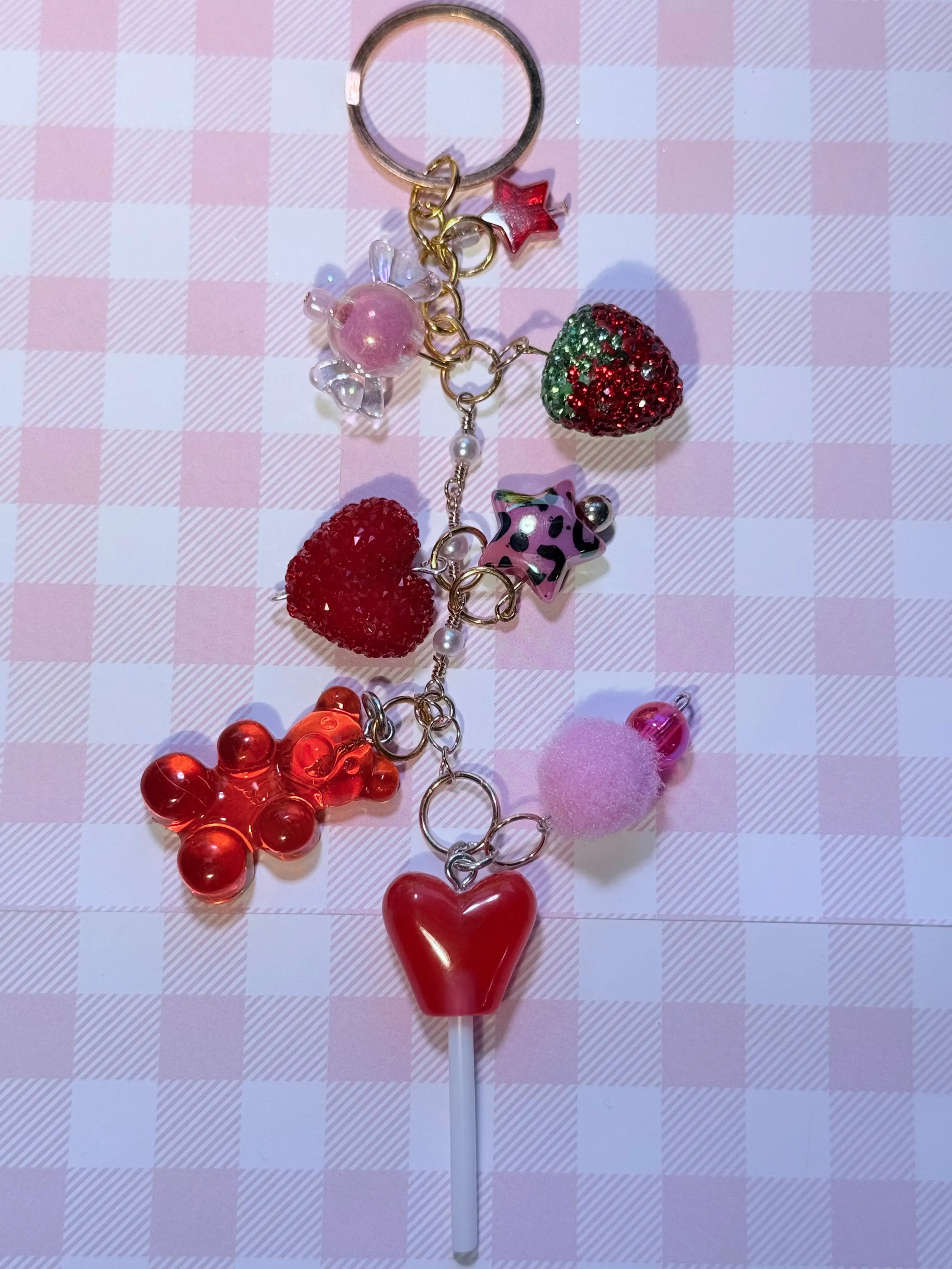 red gyaru keychain