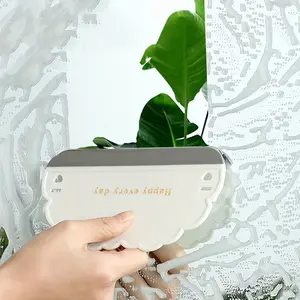 Creative Mini Bathroom Mirror Scraper, Silicone Strip Seamless Fit, Ideal for Glass, Tiles, Kitchen Countertops, Desk Cleaning, Bathroom Mirrors