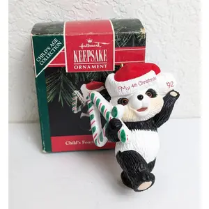 My 4th Christmas 1992 Hallmark Christmas Ornament (New Old Stock)