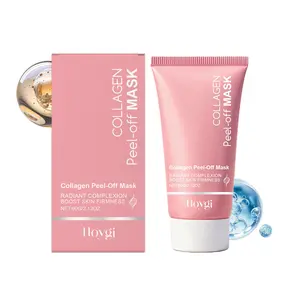 HOYGI Collagen Peel-Off Mask | Collagen Niacinamide Peptide Firming Mask, Gentle for Sensitive Skin, Deep Hydrating & Brightening