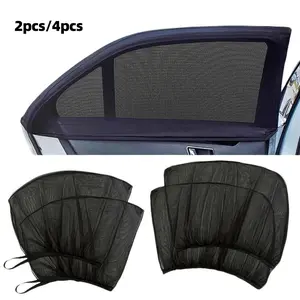 Car Window Sunshade Set (4 Pieces), UV Protection Privacy Screen with Breathable Mesh, Fits Most SUVs, Trucks & Cargo Vans, Window Sunshade Cover