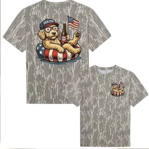 Goldendoodle Beer Lover Shirt USA 250 Patriotic Dog Graphic American Flag Camo Party Outfit Hoodie Sweatshirt