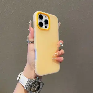 （2-1）Phone case for iphone 17 16 15 14 13 12 11 pro max plus Cute Matte Jelly Candy Color Armor Case for iPhone 16 15 14 13 12 11 Pro Max Plus Soft Clear Shockproof Bumper Cover﻿﻿﻿