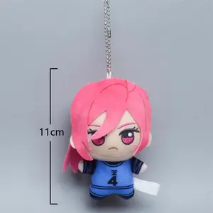 11CM Isagi Yoichi Figure Pendant - Bachira Anime Cartoon Plush, Soft Stuffed Pillow Cushion for Anime Enthusiasts