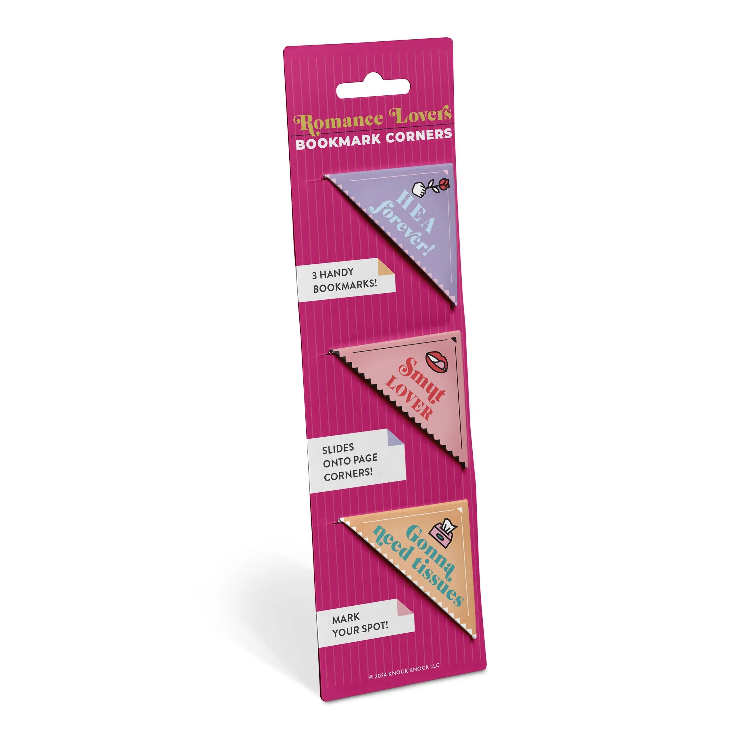 Romance Lovers Bookmark Corners, Set of 3 Unique Cardstock Bookmarks Romance Lovers Bookmark Corners, Set of 3 Unique Cardstock Bookmarks