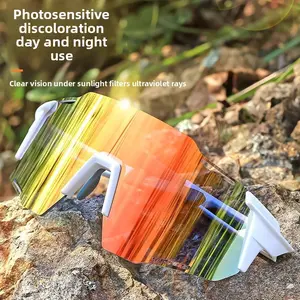Outdoor Cycling Photochromic Glasses, Sunglasses, Sports Glasses, Fishing Glasses, Sports Goggles, Color-Changing Glasses, 2025 Birthday Gift, Unisex, Suitable for Cycling, Fishing, Travel, Vacation, Comes with Glasse