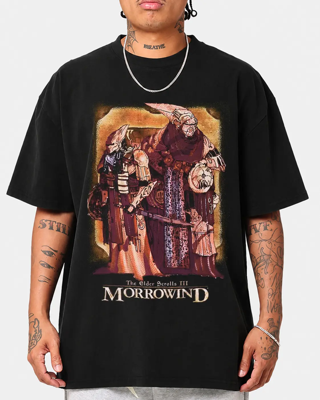 The Elder Scrolls III Morrowind Retro Open World RPG Men's Gift For Fans T Shirt