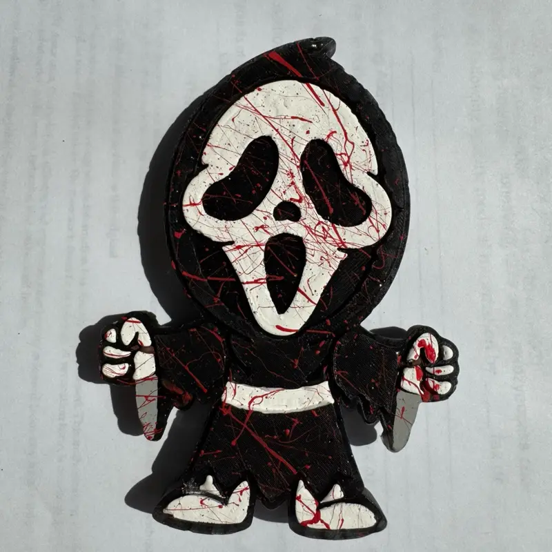 Spooky Ghost Face Car Air Freshener, Automotive Interior Accessory for Cars & Small Spaces