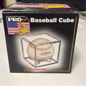 Pro mold baseball cube display 5 yr UV protection