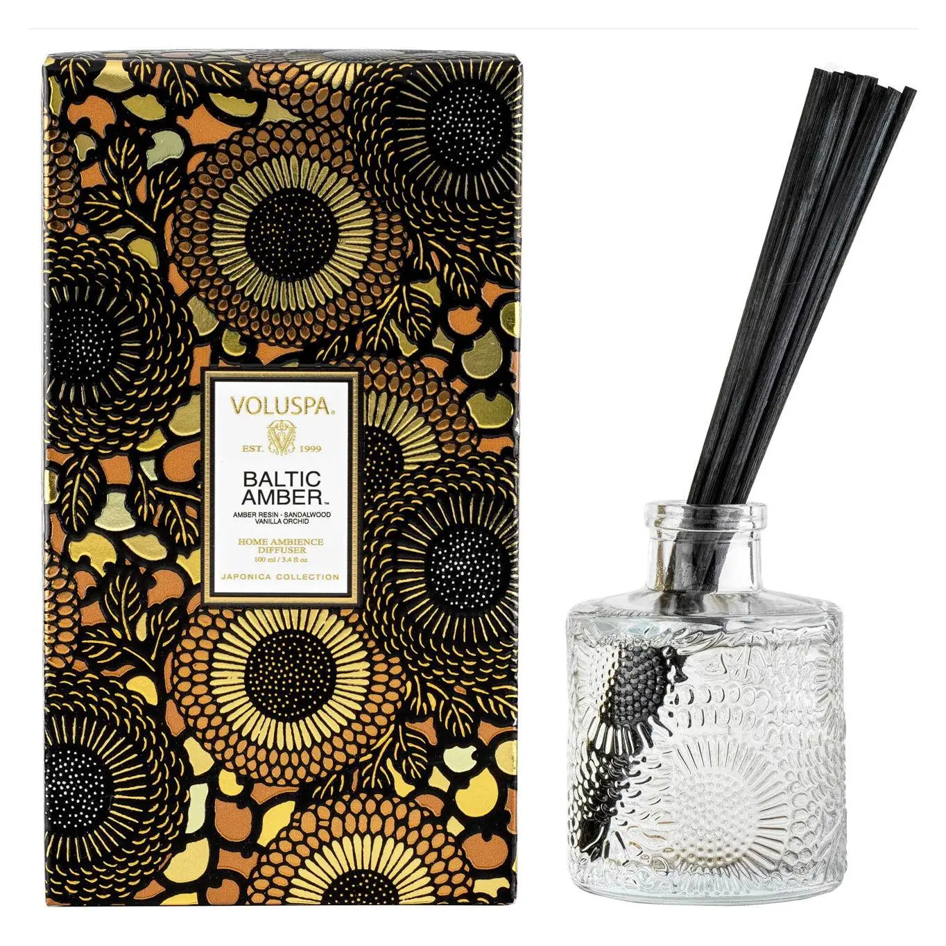 Voluspa - BALTIC AMBER REED DIFFUSER Voluspa - BALTIC AMBER REED DIFFUSER