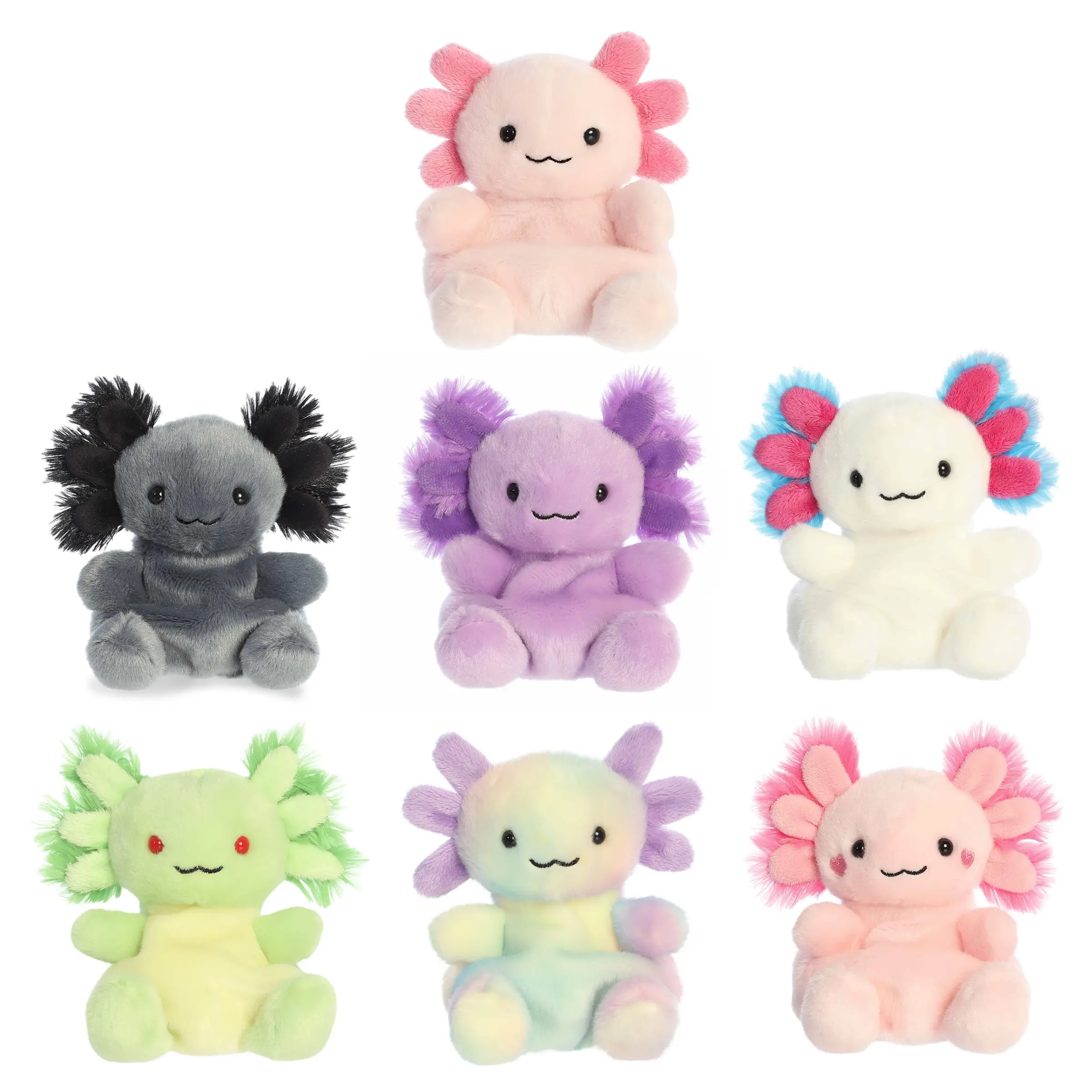Palm Pals Adorable Axolotl Family Soft Plush Collectable Stuffed Animal Palm Pals Adorable Axolotl Family Soft Plush Collectable Stuffed Animal