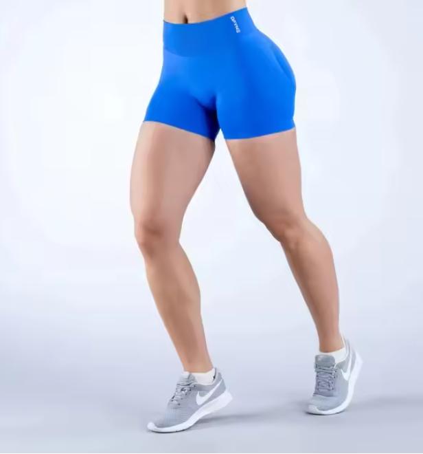 Impact Shorts with Logo Low Waist Seamless Yoga Shorts Scrunch Bum Gym Shorts Workout Biker Short Stretch Fitness Clothing