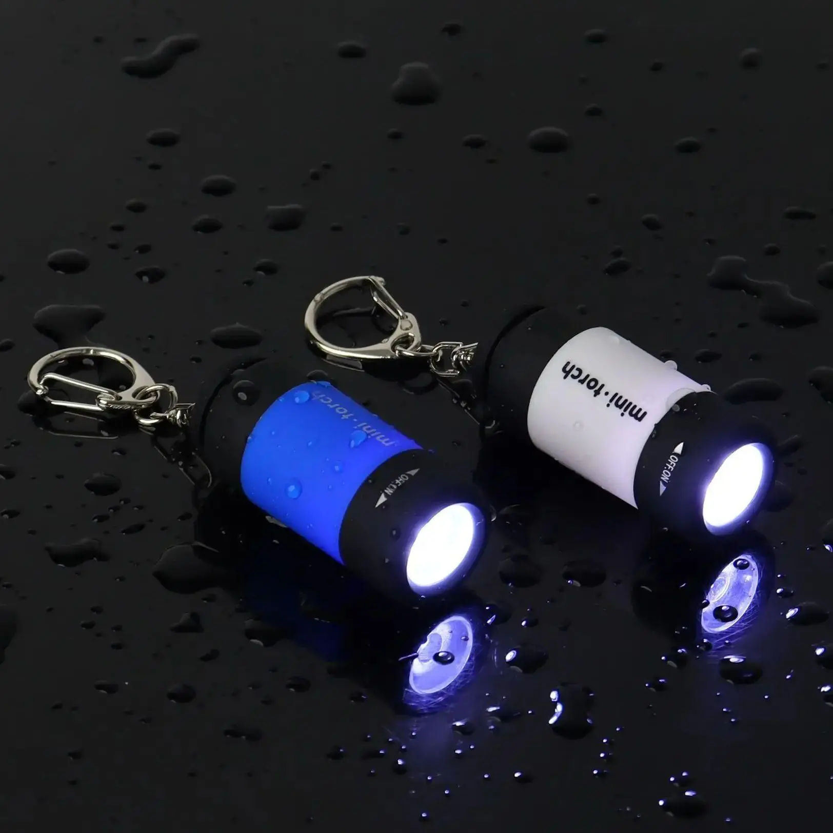 Mini LED Light Keychain Flashlight USB Rechargeable Waterproof Outdoor Hiking Camping Micro Flashlight Key Pendant