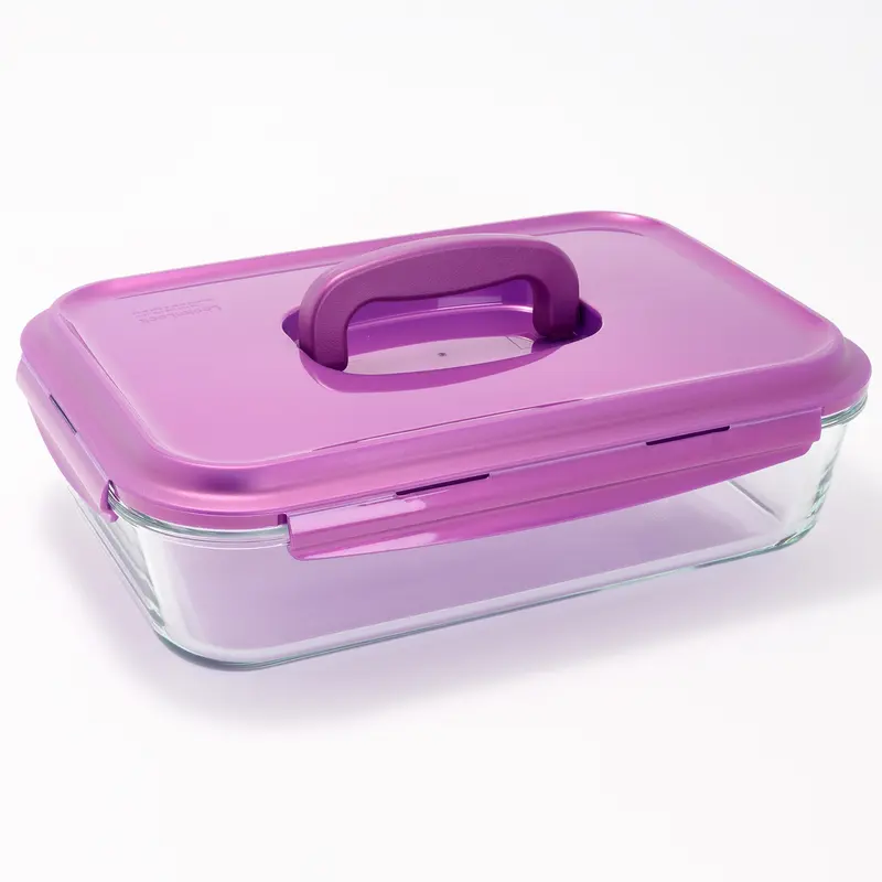 LocknLock 9x13 Glass Dish w/ Domed Handle Lid