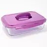 LocknLock 9x13 Glass Dish w/ Domed Handle Lid