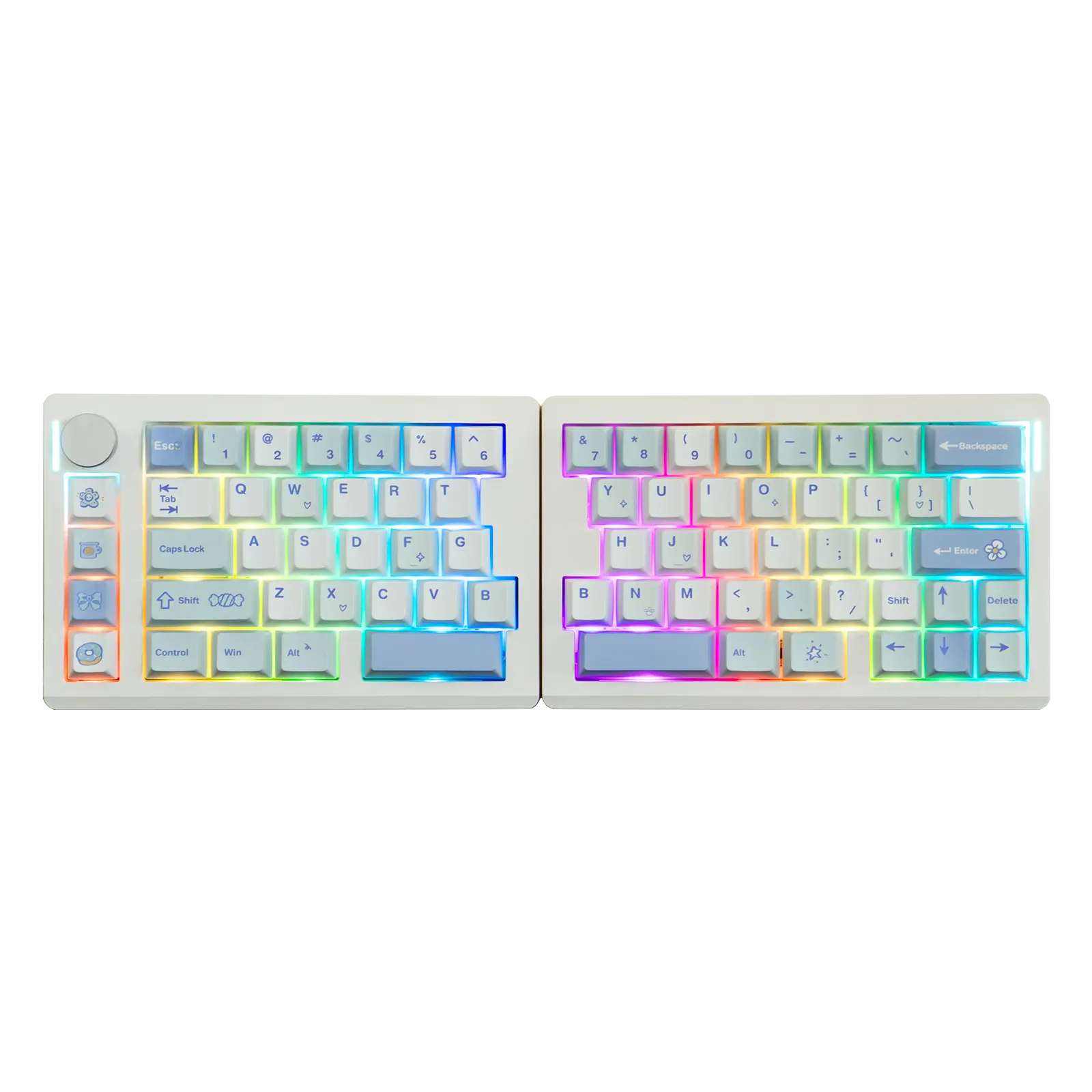 EPOMAKER Split70 Gasket 65% Wireless Ergonomic Mechanical Keyboard QMK/VIA & Knob  South-Facing RGB Backlight Hot-Swappable Lubed Linear Switch PBT Keycap  Tri-Mode USB-C/BT 5.0/2.4GHz creamykeyboards TikTokShopfalldealsforyou