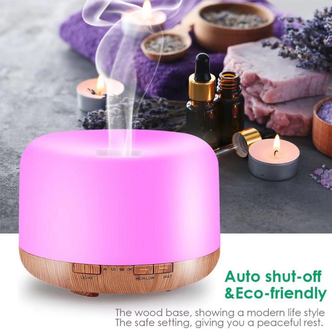 Ultrasonic Air Humidifier Muji Style USB Home Aromatherapy Machine Essential Oil Lamp Silent Bedroom Small Model 500ML Compact Design