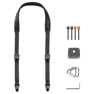 PGYTECH Camera Shoulder Strap(Night Black)-Accessory for Smartphones and Cameras,vlog,content creators, compatible with Sony, Nikon, Fujifilm, DSLR, and action cameras, backpack camera strap mount, travel essential,Essential for the French Olympics