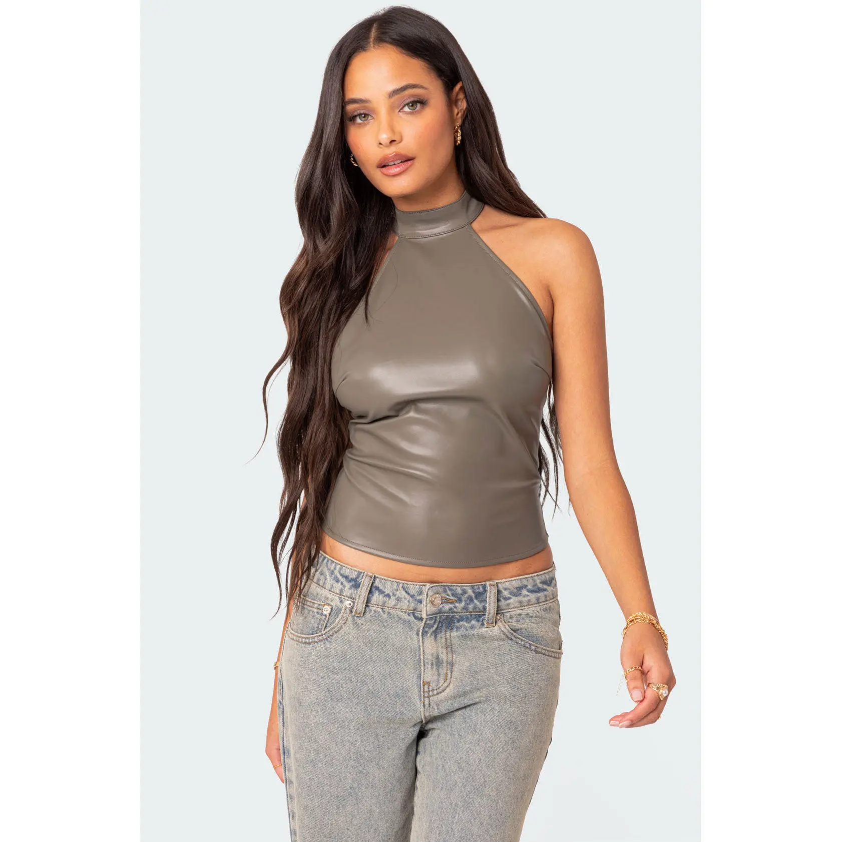 Sienna Latex Halter Top