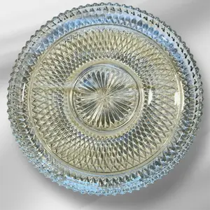Triangle Design Glass Platter