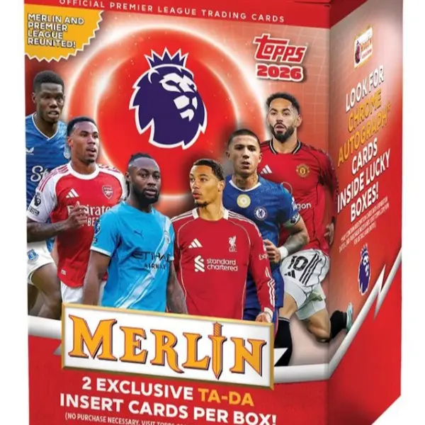2025/26 Topps Merlin Premier League EPL Soccer Blaster Box