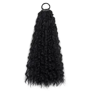 DB- Curly Ponytail Hair Extension Heat Resistant Synthetic Hair Drawstring Ponytail for Women-DB