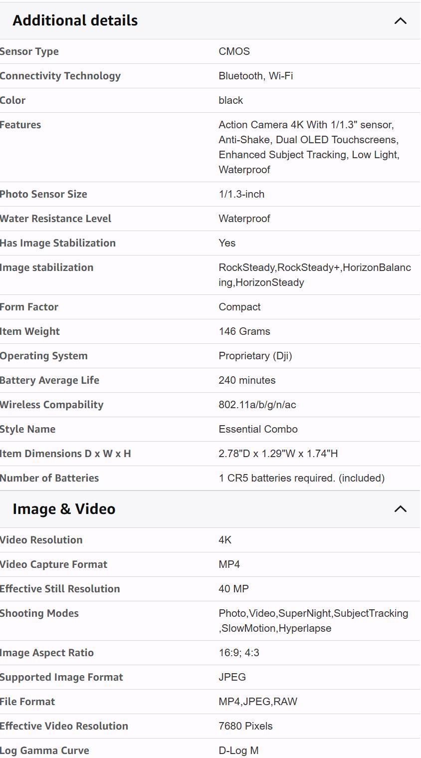 DJI Osmo Action 5 Pro Essential Combo, Waterproof Action Camera with 1/1.3" Sensor, 4K/120fps Video, Subject Tracking, Stabilization, Dual OLED Touchscreens, Ideal for Sports, Vlog