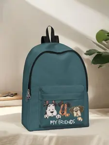 Dog Print Backpack, Fun Design, Fashionable Look, Spacious Storage, Ideal for School, Travel, Business Trips, Back-To-School Season