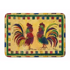 Carolines Treasures  Bird Rooster Machine Washable Memory Foam Mat