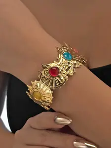 Fashionable Colorful Gemstone Women's Bracelet, Perfect for Daily Wear, Ideal Gift for Ladies, Stylish Accessory for All Occasions