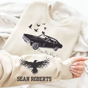 Sean Roberts Miss Me Pup TShirt/Sweatshirt/Hoodie, Raven Series Inspired Apparel, Book Lover Gift, Emotional Romance Aesthetic, BookTok Trending Outfit, Comfort Wear for Readers, Best Gift Idea