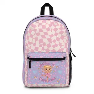 Ballerina Cappucina Backpack | Italian Brainrot Character | Kids School Bag | Back to School Backpack