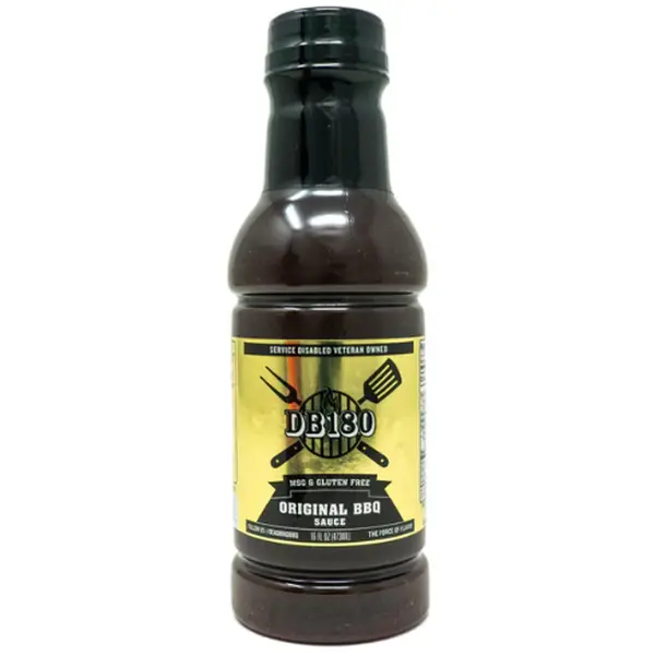 DB180 Original BBQ Sauce - All-Natural Ingredients - MSG-Free, Gluten-Free & No Corn Syrup - 16oz Bottle