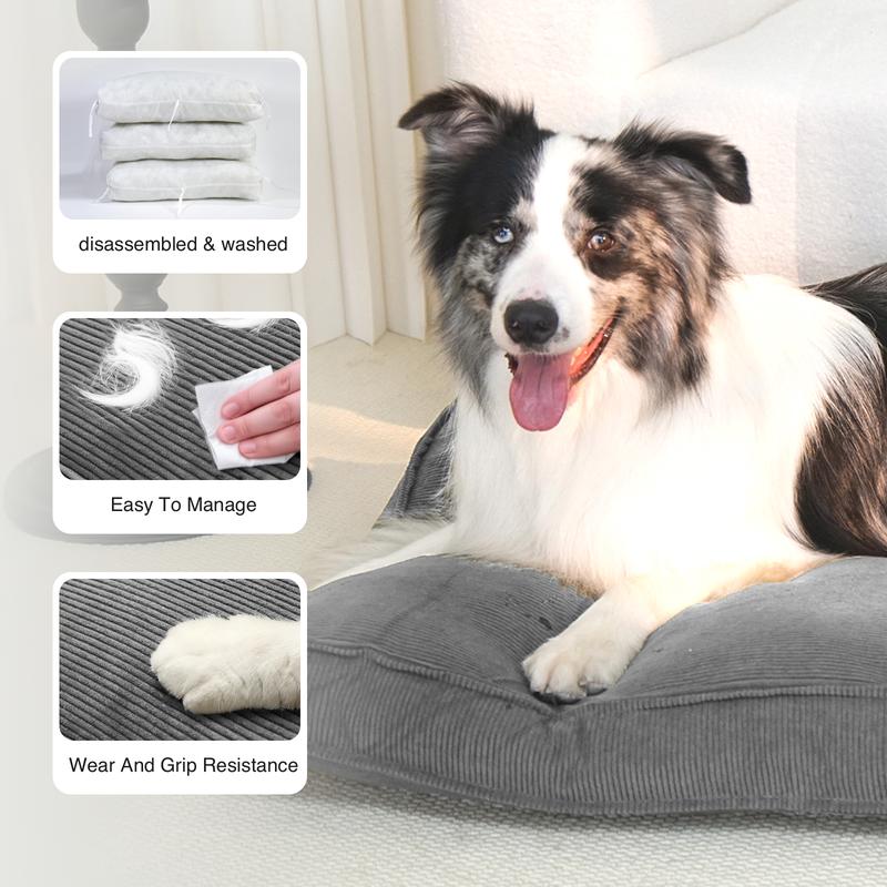 Dog Bed for Medium & Large Dogs Extra Large Removable Washable Cover All Season Comfort Cozy Pet Furniture Stylish Accessory Sturdy Construction