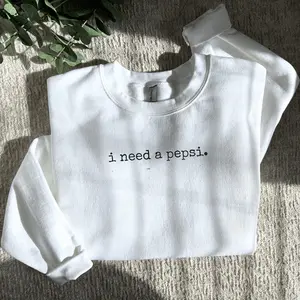 Pepsi Lovers Gift Vintage Shirt For Soda Lovers Pepsi Gifts Caffeine Addiction Gift I Need A Pepsi Printed Casual Fitted Tops