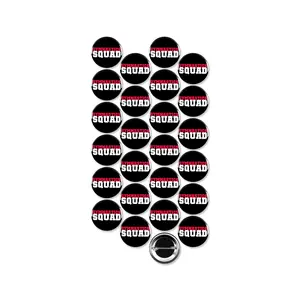 25 Pack - Gymnastics Squad Sports Pinback Buttons - 1.5 Inch