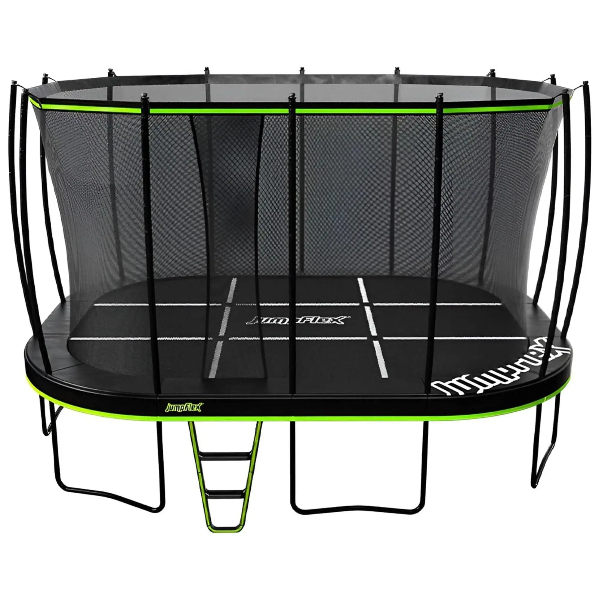 JumpFlex MEGA 17' Trampoline Outdoor Jumping Play Set w/ SMARTSHADE Canopy Cover
