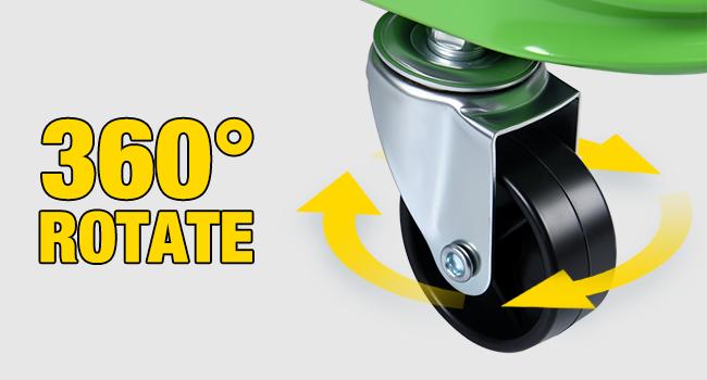 Nilight 36" Z Creeper - 2-in-1 Rolling Folding Car Seat, 36 inches Adjustable Roller Garage Chair Lay Down or Sit, 330LBS Capacity, Green Black