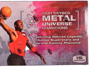 2021 Skybox Metal Universe Champions Hobby Box - 15 Packs per box - 7 Cards per pack