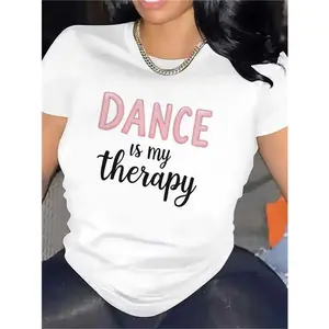 Dance Is My Therapy T-Shirt | Dancer Life Graphic Tee for Dance Lovers