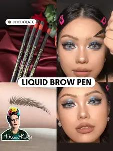 Natural Brows in Seconds! SHEGLAM Brow Icon Liquid Brow Pen – Chocolate | Hair-Like Strokes, Long-Lasting & Smudge-Proof
