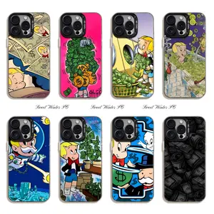 Funny Alec M-Monopoly Phone Cases For iPhone 17 Promax Pro Air 16 Plus 15 14 13 12 11 Black IMD Art Plating Shockproof Protective Cover Perfect Christmas Halloween Birthday Gift