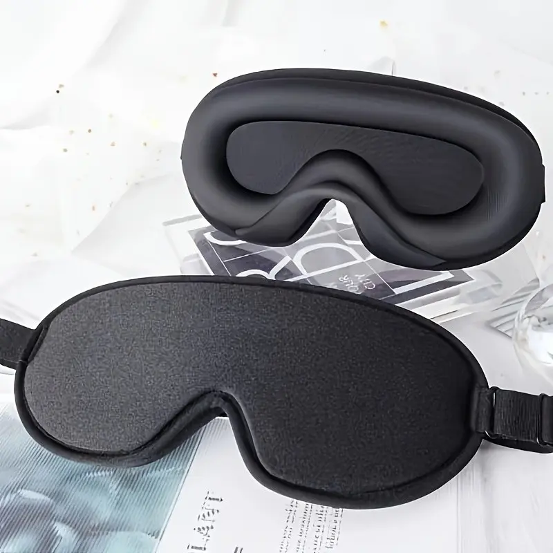 Ultra Soft 3D Sleep Mask, Sleep Eye Mask, Unisex Contour Design, Breathable Comfort, Suitable for All Skin Types, Ideal for Relaxation and Recovery, Travel Essential, Eye Mask For Sleeping