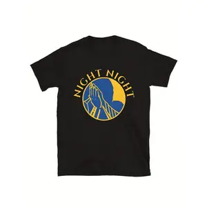 Night Night Steph 30 GSWarriors Basketball T-Shirt-Casual Shirt, Unisex Shirt, Summer Short-sleeved Retro High-quality Cotton Men'S T-shirt, Black Tee