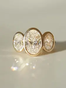 Women's Elegant Asymmetric Design Copper Ring, Geometric Pattern Party Jewelry Gift, All-Seasons Fashion Accessory, Elegant Fashion Rings