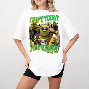 Can't Today I'm Swamped Shirt, Shrek Funny Trending Shirt _Trending Tee, Shrek Face Meme Shirt Classic