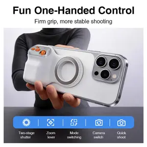Portable multifunctional phone accessory for photography with three-tone lighting support